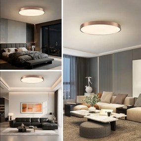 Immax NEO 07323L-LED Fényerőszabályozható mennyezeti lámpa SEMPLICI 96W/230V Ø80 cm Wi-Fi Tuya rózsaszín + távirányító