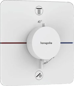 zuhany és fürdő csaptelep Hansgrohe ShowerSelect Comfort Q vakolat alatti rész nélkül matt fehér 15583700