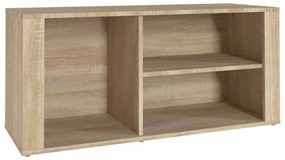 sonoma tölgy színű szerelt fa cipőszekrény 100x35x45 cm