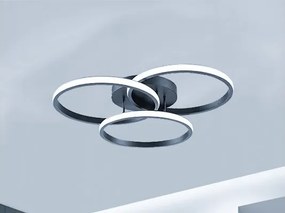 LED dimmelhető mennyezeti lámpatest LED/70W/230V 3000-6500K fekete + távirányító