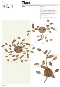 Redo 02-980 - Felületre szerelhető csillár TIARA 5xE14/28W/230V