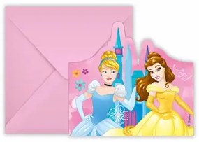 Disney Hercegnők Live Your Story party meghívó 6 db-os FSC