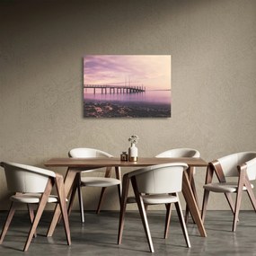Kép - Kikötő (üvegen) (70x50 cm)