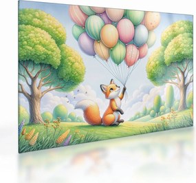 Üveg kép – Boldog róka (70x50 cm)