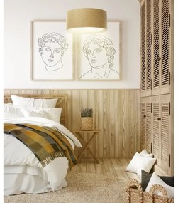 Csillár zsinóron BOHO TRINITI 1xE27/60W/230V barna