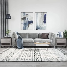 2 db szürke sonoma szerelt fa dohányzóasztal 50 x 46 x 50 cm