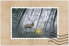 Poszterek 60x40 Szarvas az erdőben