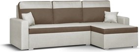 ASTRA3 Kinyitható sarokkanapé Bézs/barna