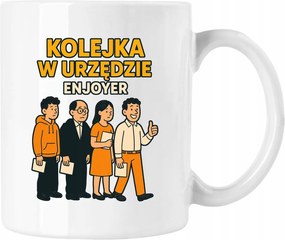 Enjoyer "Sorban állás a hivatalban" bögre, fehér, 330 ml