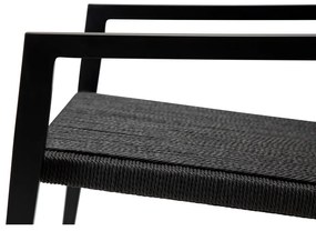 Fekete fotel nádfonattal Loop – DAN-FORM Denmark