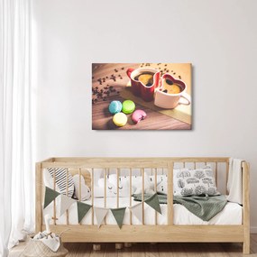 Kávé és a macaroon képe (90x60 cm)