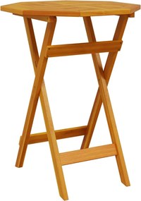 vidaXL tömör akácfa összecsukható kerti asztal Ø60 x 75 cm