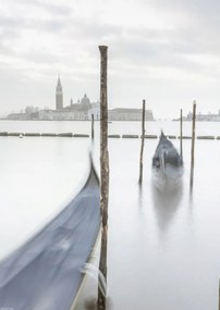 Poszter 29,7x42cm Gondolák a lagúnában, Assaf Frank