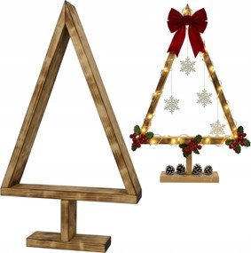 Fa napozó karácsonyfa 36 cm – keret és alap karácsonyi kompozíciókhoz