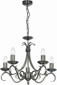 Endon BERNICE 2030-5AS Csillár 5x60W/E14 IP20