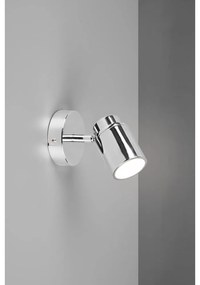 Fényes ezüstszínű fém spotlámpa 10x9 cm Angelo – Trio