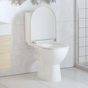 Fehér gyorsan szerelhető WC-ülőke lassan csukódó fedéllel