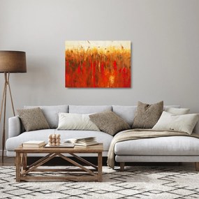 Kép - Festett absztrakció (üvegen) (70x50 cm)