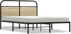 vidaXL ágykeret matrac nélkül 120x200 cm sonoma tölgyfa műfa