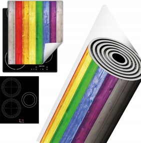 Tűzhelyvédő Szőnyeg Asztali Dekoráció 45x52 színes fa