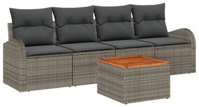 Kerti Kanapé Szett 5 pcs Szürke