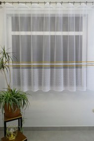 Mg Függöny 352871 Fehér arany 250x160cm kész M szalaggal