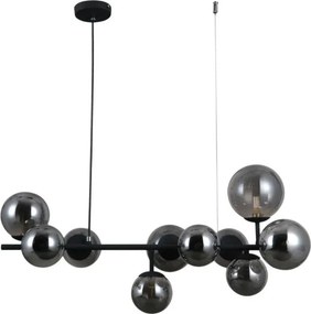 Italux glamour modern függeszték frontera fekete füstös itxpnd-40423-10
