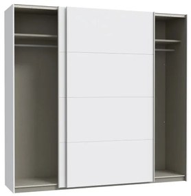 KARO tükrös gardróbszekrény 220x210 cm, fehér