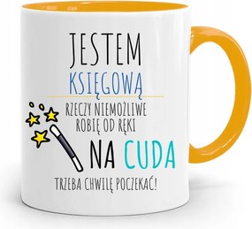 Sárga Bögre Ajándék Könyvelőnek, fényképes nyomattal