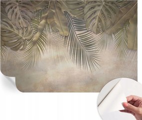 ĂntapadĂłs tapĂ©ta Fali furnĂ©r 3D hatĂĄs TrĂłpusi levelek 104x70 cm