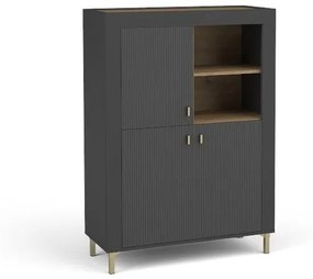 Komód Mossana MO5 (fekete). 1096834