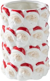 X-MAS kerámia váza 18 cm, Mikulások