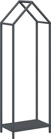 vidaXL antracitszürke hidegen hengerelt acél tűzifatároló 40x25x120 cm