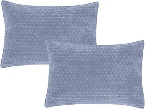 Bársony díszpárna szett 2 db-os 50x75 cm Attica Velvet Embroidered – Bianca