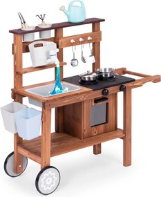 Fa kültéri gyerekkonyha kiegészítőkkel