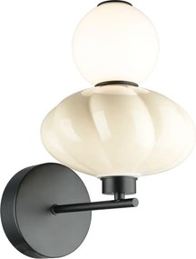 Italux modern fali lámpa tordi bézs fehér matt fehér barna opál itxwl-94721-1a-yll