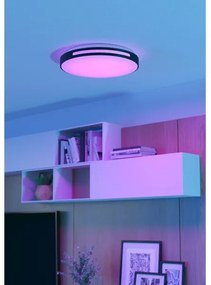 Eglo 300687-LED RGBW Dimmelhető mennyezeti lámpa MONTEGRANARO-Z LED/18,5W/230V fekete + távirányító