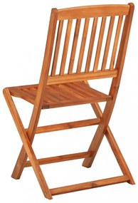 vidaXL 9 részes tömör akácfa kerti étkezőgarnitúra 180 x 90 x 75 cm