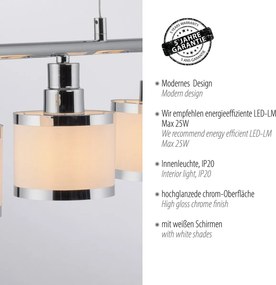 Paul Neuhaus modern függeszték accor króm pln15375-17