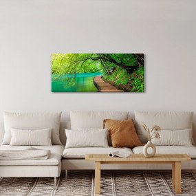 Kép - Plitvicei-tavak (120x50 cm)