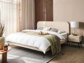 Franciaágy 180 cm Faris (bézs boucle) (ágyráccsal). 1078946