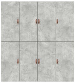 Tároló Ágykeret Betongray 200x200 cm