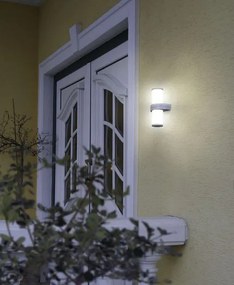 EGLO 86541 BEVERLY Modern Kültéri Fali Lámpa Fehér, Nikkel E27 IP20