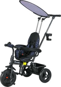 HOMCOM 6 az 1-ben gyermek tricikli tolóval 9 hónaptól 25 kg-ig, levehető napernyővel, biztonsági övvel, pohártartóval, tárolókosárral, 1-5 éves gyerme