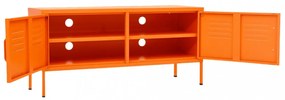 narancssárga acél TV-szekrény 105 x 35 x 50 cm