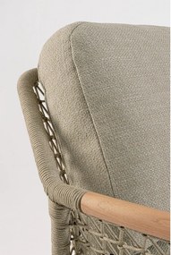 Világosbarna akácfa kerti kanapé Eulero – Bizzotto