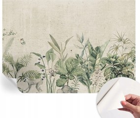 Öntapadós tapéta Fali furnér 3D hatás Trópusi dzsungel 312x219 cm