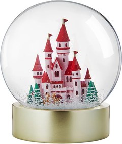 CASTLE óriás világító hógömb 23 cm , kastély