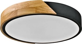 ITALUX PLF-13186-BK-WO NASTRO Kerek Mennyezeti Lámpa Fehér, Fekete, Faipari LED IP20