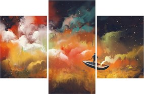 Kép - Az űrben úszó ember (90x60 cm)